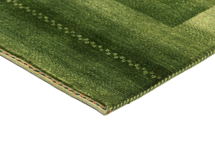 Detail image of 2' 4 x 4' 7 Hand Knotted Gabbeh Wool Runner Rug