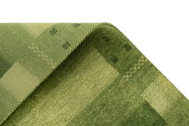 Detail image of 2' 4 x 4' 7 Hand Knotted Gabbeh Wool Runner Rug