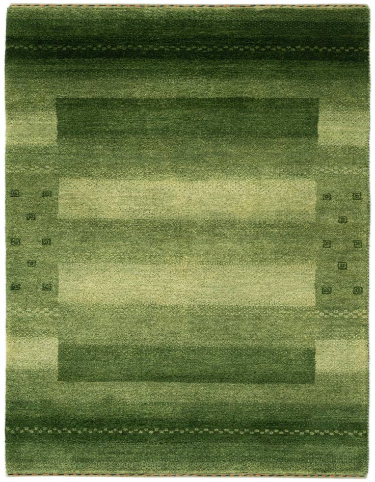 Detail image of 2' 4 x 4' 7 Hand Knotted Gabbeh Wool Runner Rug