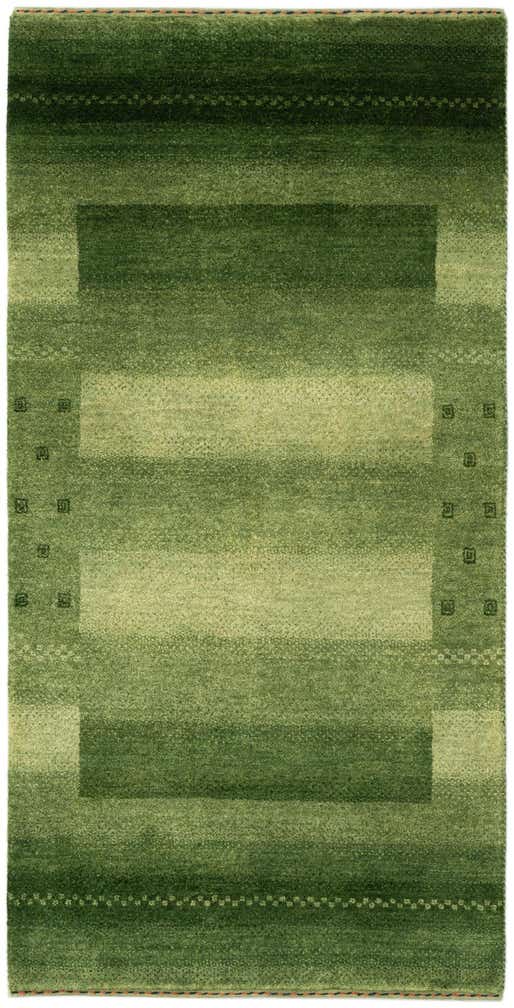 2' 4 x 4' 7 Hand Knotted Gabbeh Wool Runner Rug