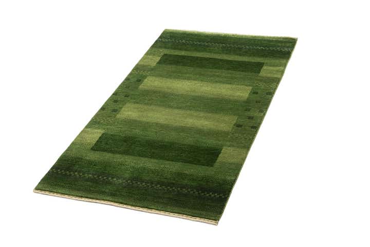 2' 4 x 4' 7 Hand Knotted Gabbeh Wool Runner Rug