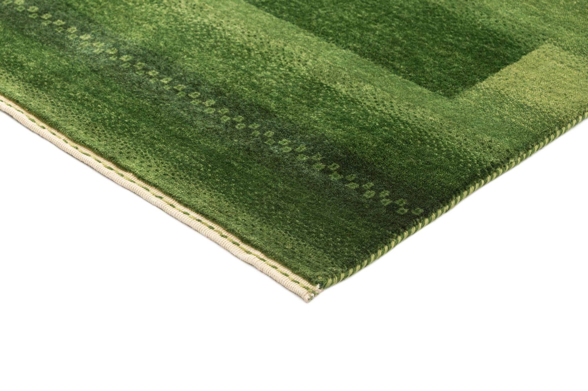 2' 4 x 4' 7 Hand Knotted Gabbeh Wool Runner Rug