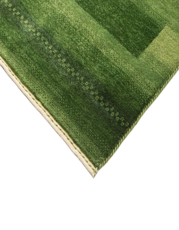 Detail image of 2' 4 x 4' 7  Hand Knotted Gabbeh Wool Runner Rug