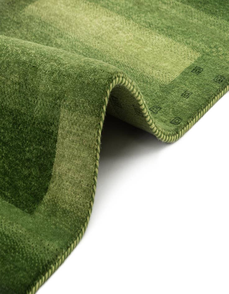 Detail image of 2' 4 x 4' 7  Hand Knotted Gabbeh Wool Runner Rug