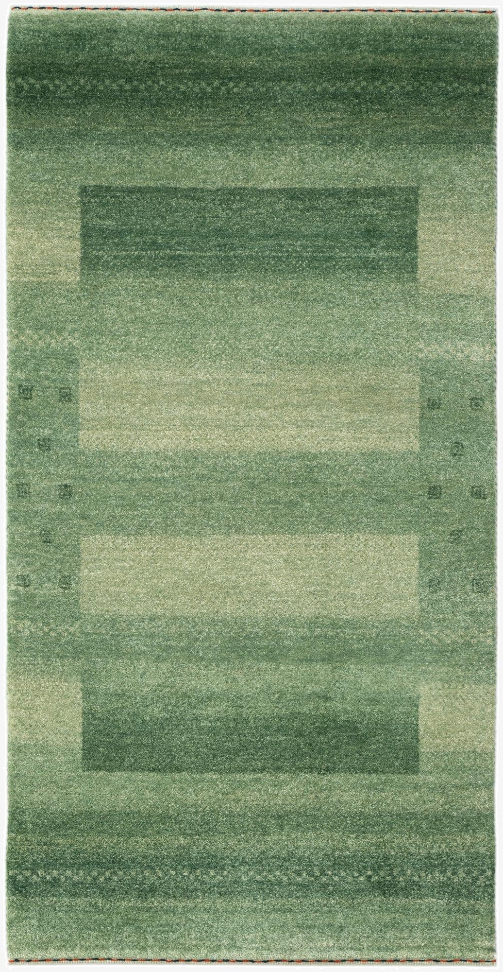 2' 4 x 4' 7 Gabbeh Wool Runner Rug