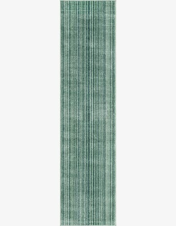 Green Gemstone Runner Rug