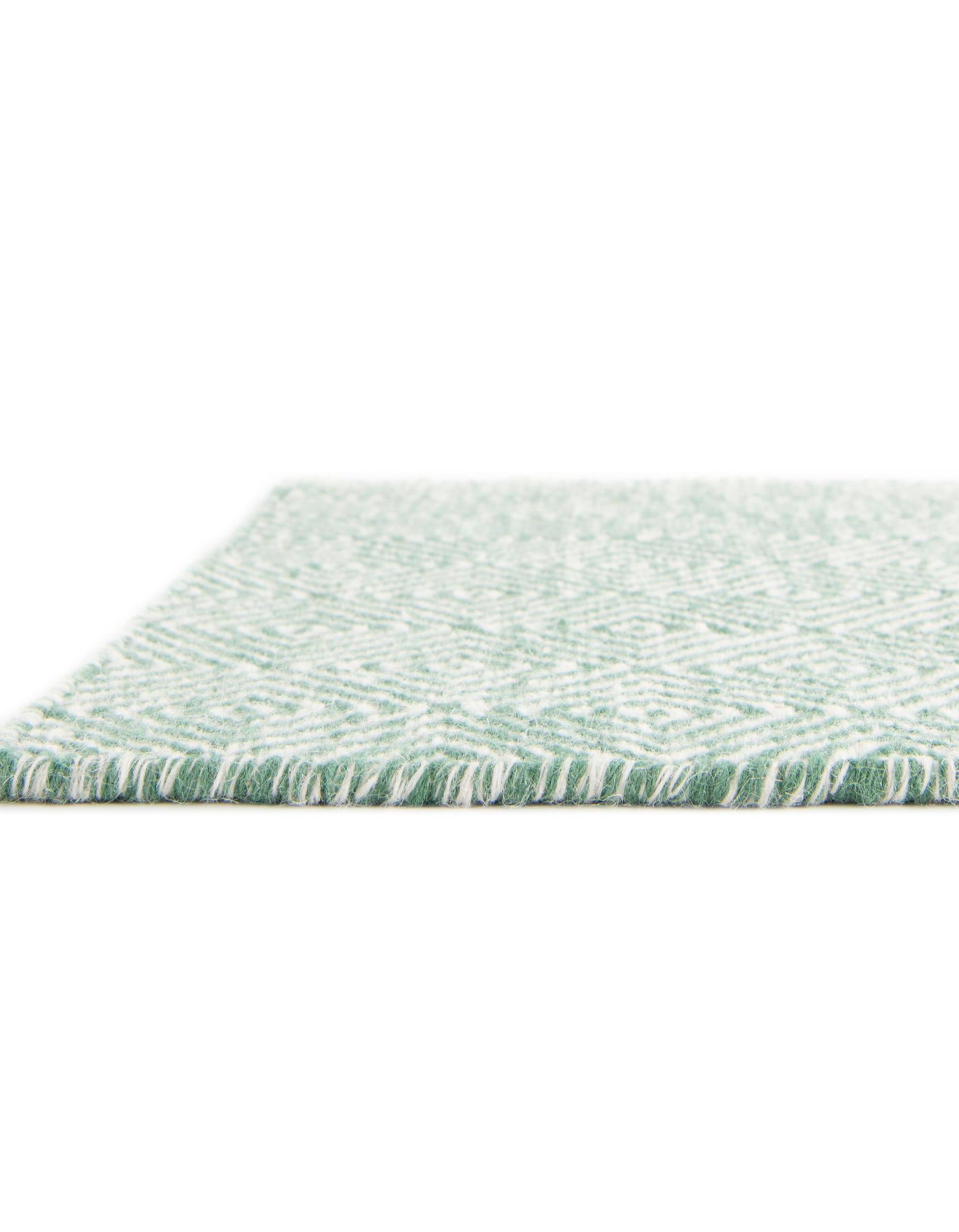 2' 7 x 12' Hand Woven Geo Trellis Flatweave Runner Rug