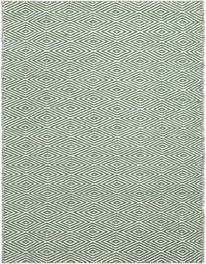 Detail image of 2' x 6' 1 Hand Woven Geo Trellis Flatweave Runner Rug