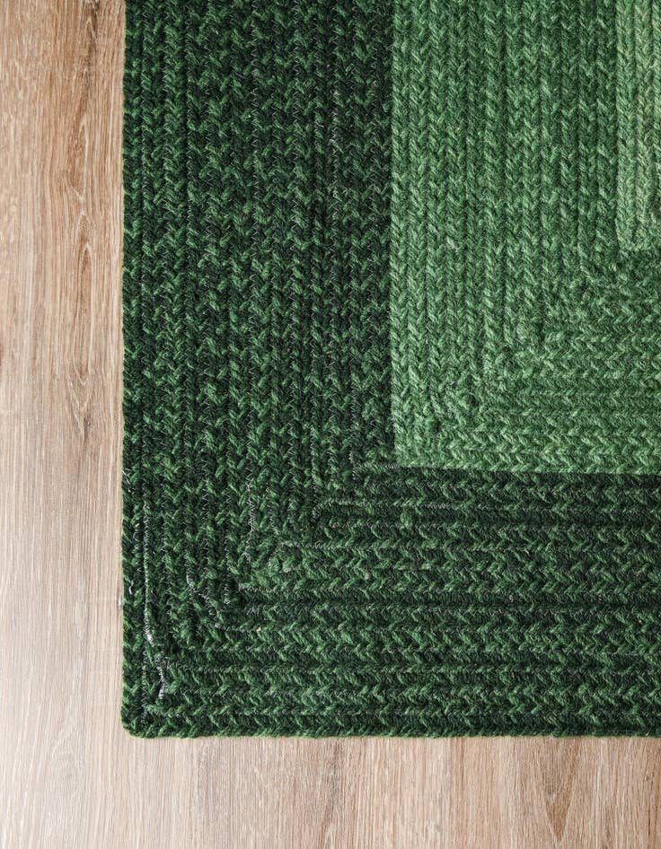 Detail image of 2' x 6' 1  Hand Hand Braided Wool Runner Rug