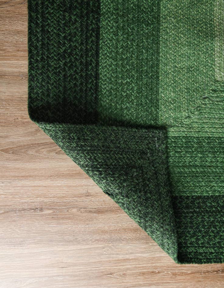 Detail image of 2' x 6' 1  Hand Hand Braided Wool Runner Rug