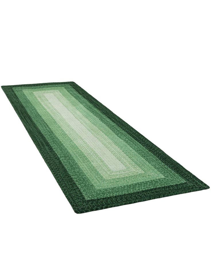 Detail image of 2' 7 x 8'  Hand Hand Braided Wool Runner Rug