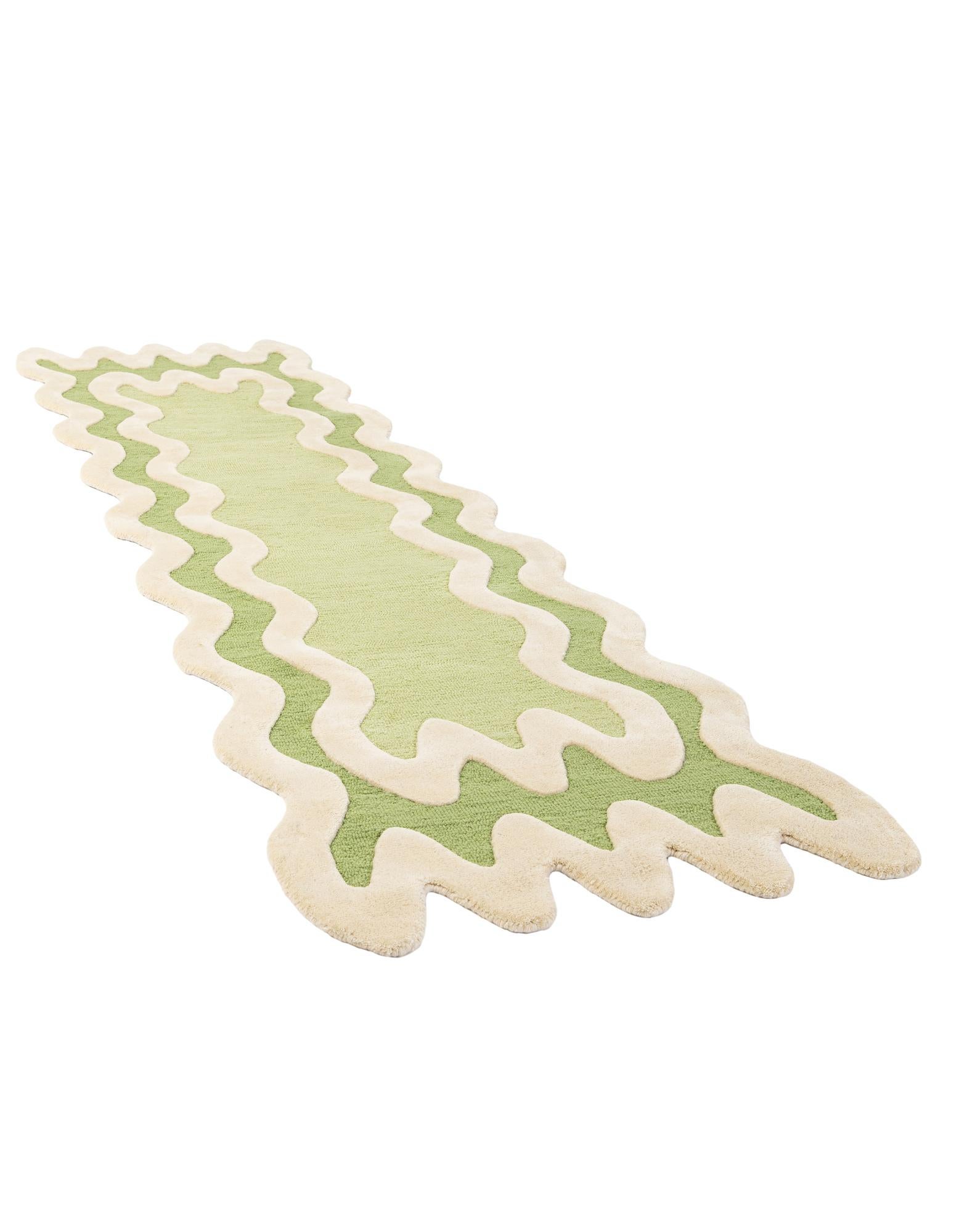 2' 7 x 10' Happy Rugs Wiggles Wool Runner
