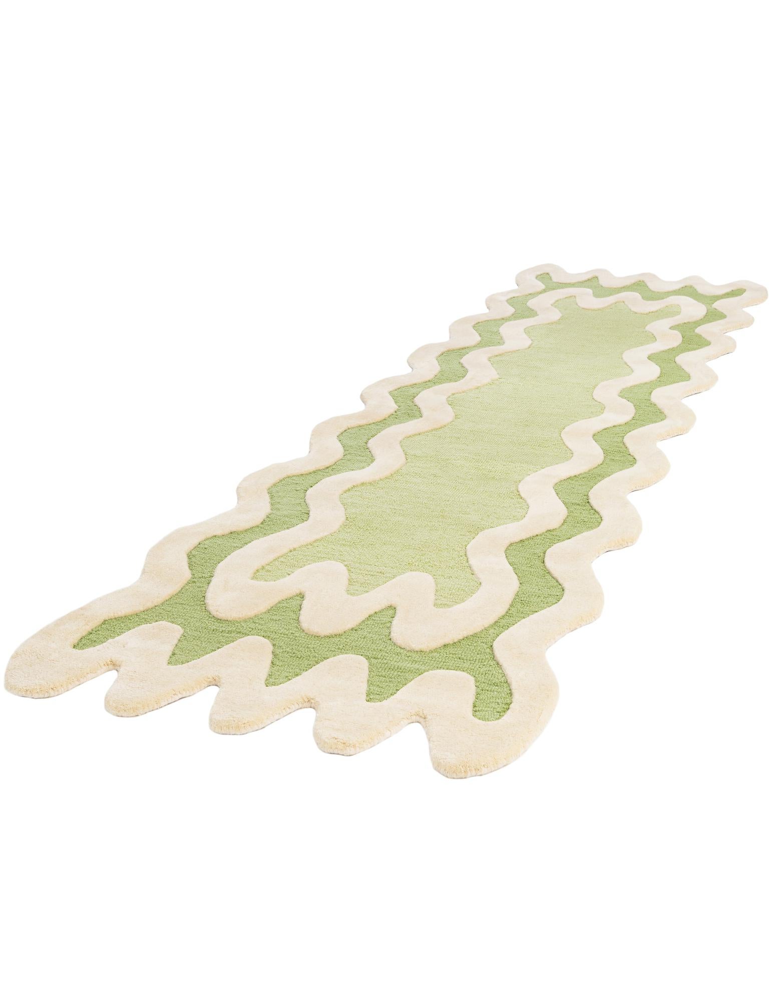 2' 7 x 10' Happy Rugs Wiggles Wool Runner