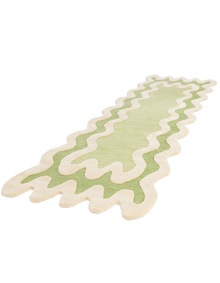 Detail image of 2' 7 x 10' Happy Rugs Wiggles Wool Runner