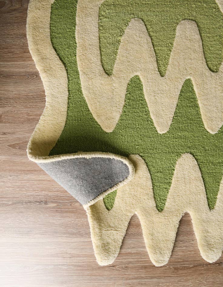 Detail image of 2' 7 x 10' Happy Rugs Wiggles Wool Runner