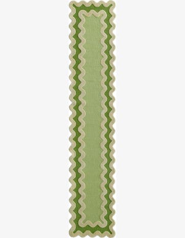 Green Happy Rugs Wool Runner