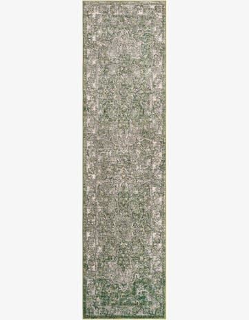 Green Isabella Runner Rug