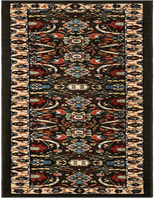 Detail image of 2' x 8' 2 Isfahan Design Runner Rug