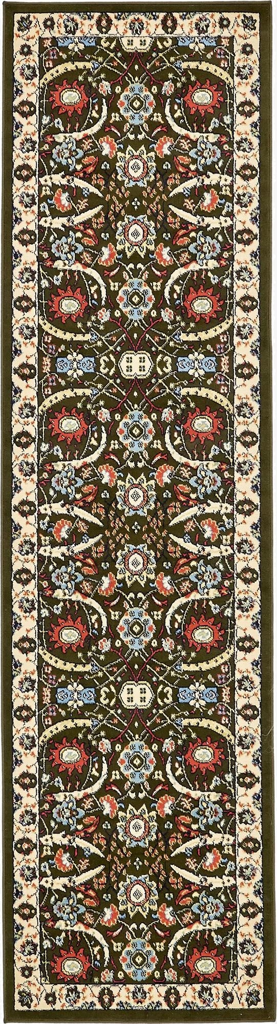 2' 7 x 10' Isfahan Design Runner Rug