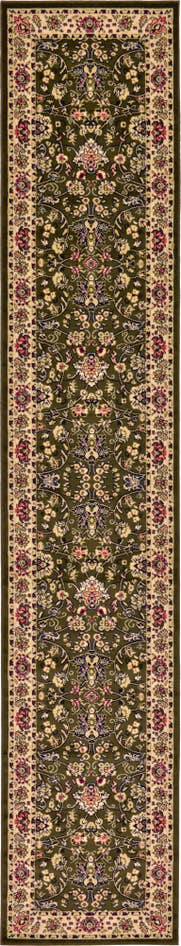 Detail image of 3' x 16' 5 Kashan Design Runner Rug