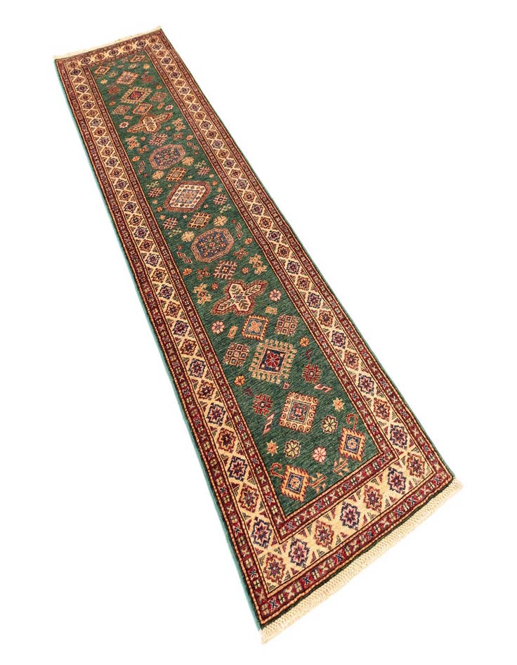 Detail image of 2' 6 x 9' 9 Kazak Wool Runner Rug