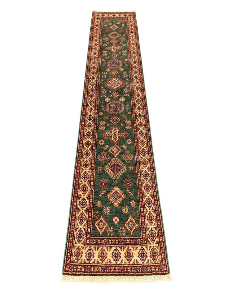 Detail image of 2' 6 x 9' 9 Kazak Wool Runner Rug