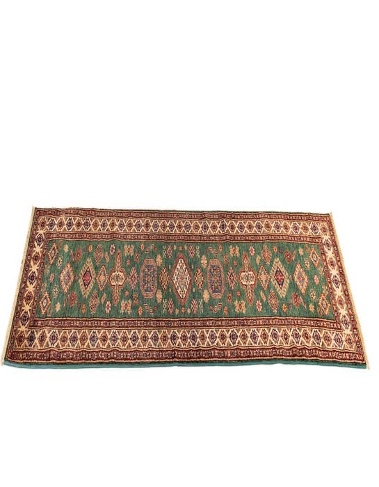 Detail image of 2' 6 x 9' 9 Kazak Wool Runner Rug