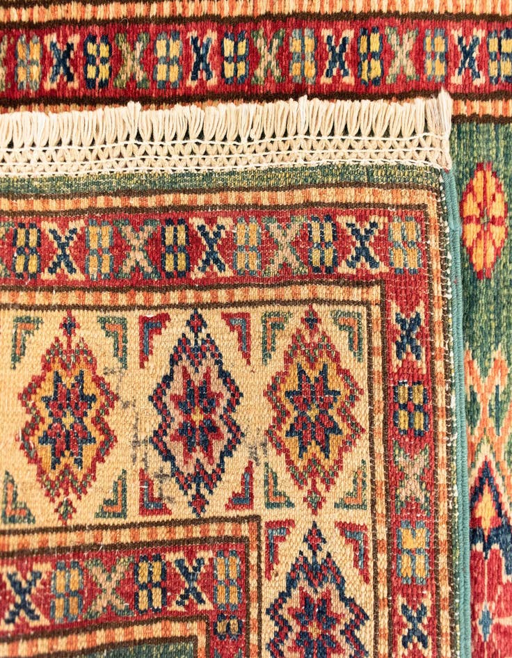 Detail image of 2' 6 x 9' 9 Kazak Wool Runner Rug