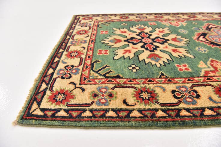 Detail image of 2' 9 x 10' Hand Knotted Kazak Oriental Runner Rug