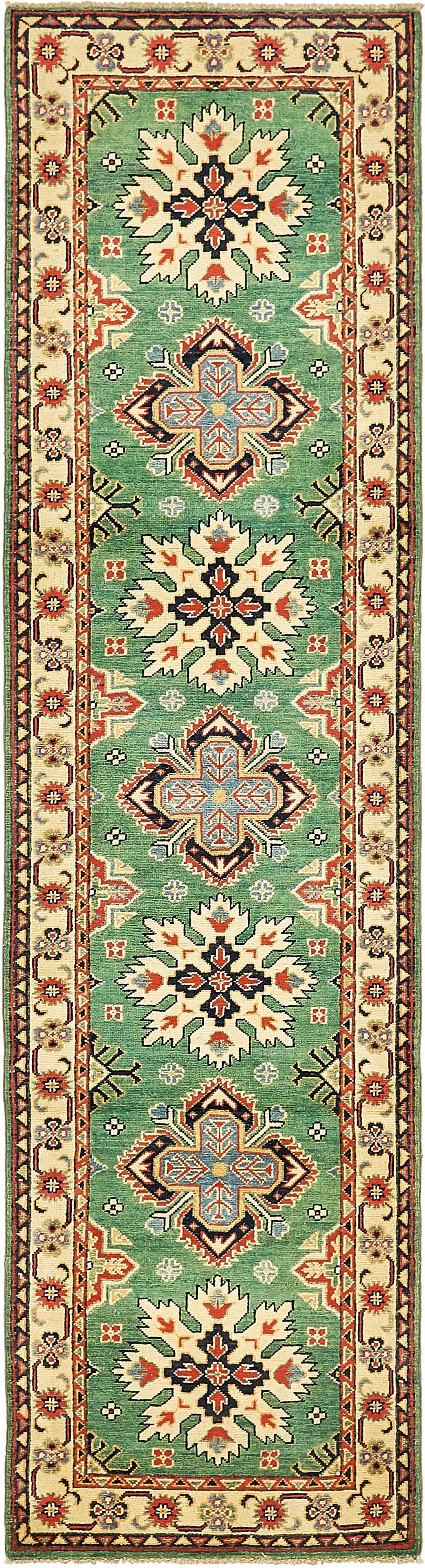 2' 9 x 10' Hand Knotted Kazak Oriental Runner Rug