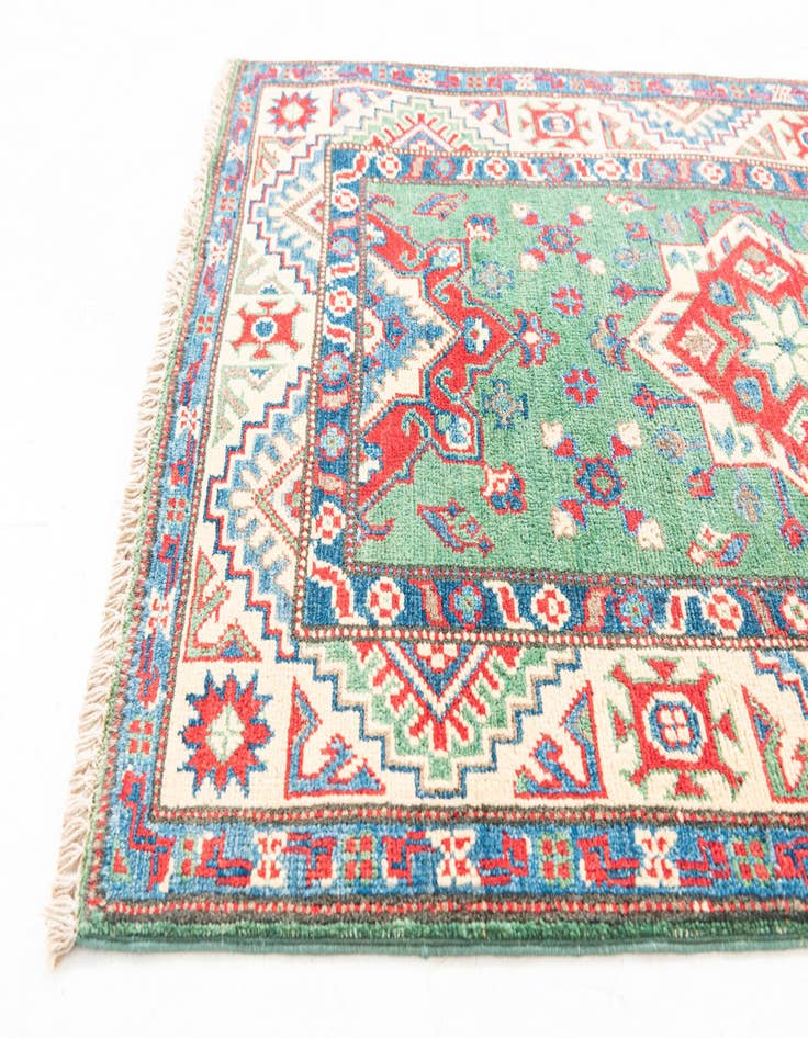 Detail image of 2' 8 x 9' 8  Hand Knotted Kazak Runner Rug