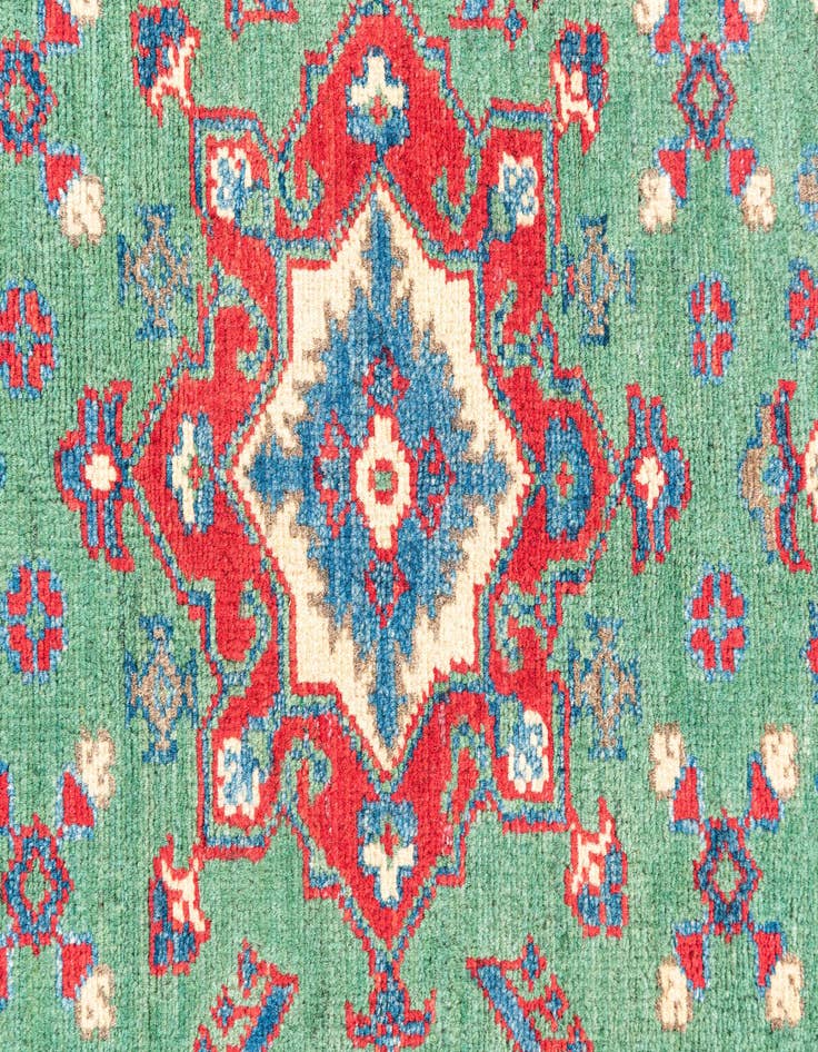 Detail image of 2' 8 x 9' 8  Hand Knotted Kazak Runner Rug