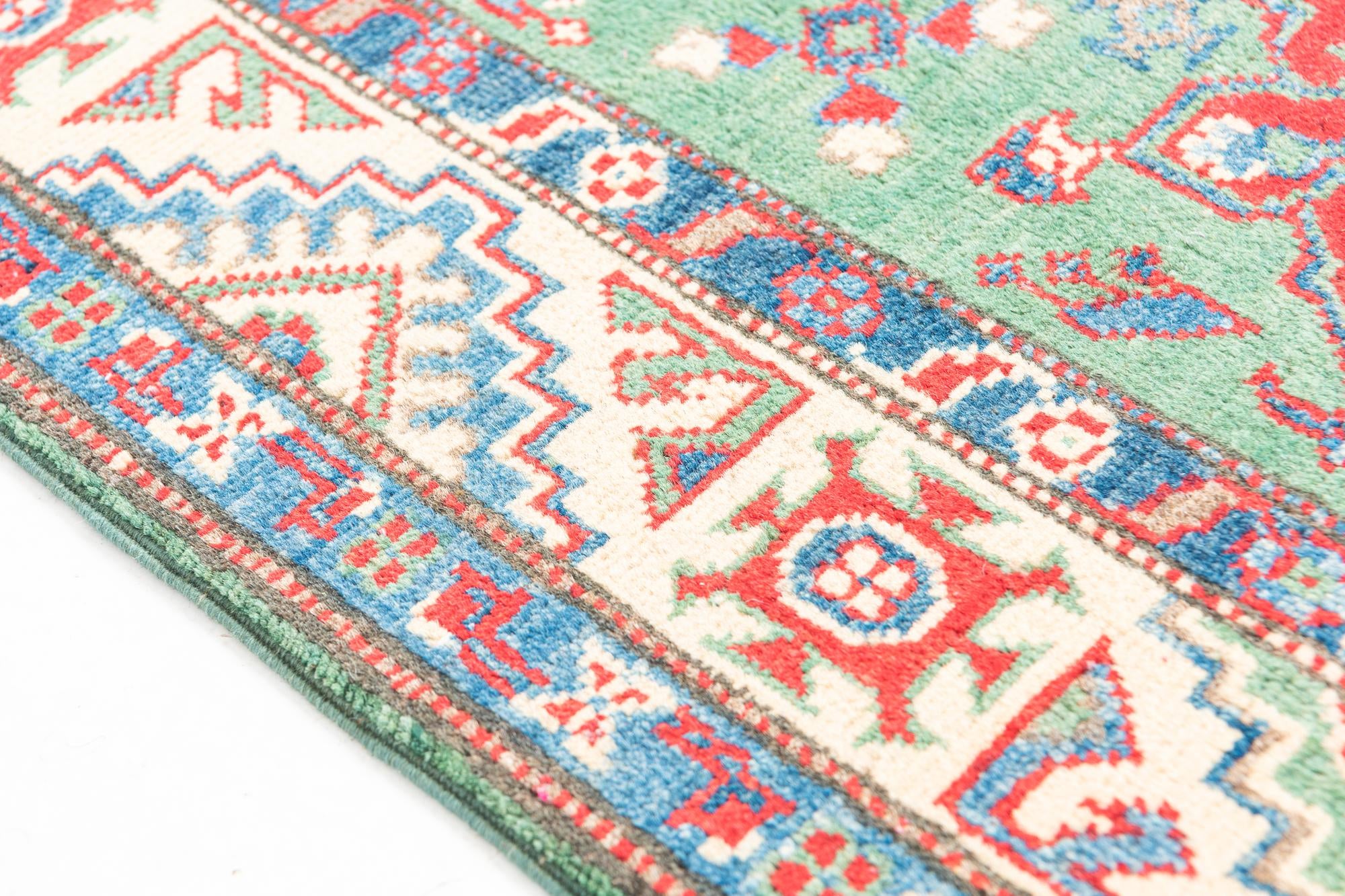 2' 8 x 9' 8 Hand Knotted Kazak Runner Rug
