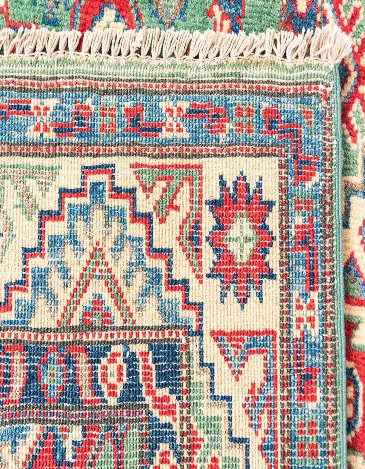 Detail image of 2' 8 x 9' 8  Hand Knotted Kazak Runner Rug