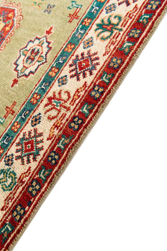 3' 1 x 15' 1 Hand Knotted Kazak Runner Rug