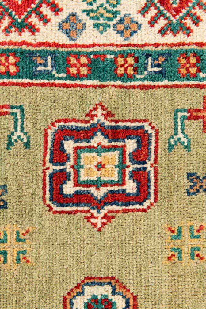 3' 1 x 15' 1 Hand Knotted Kazak Runner Rug