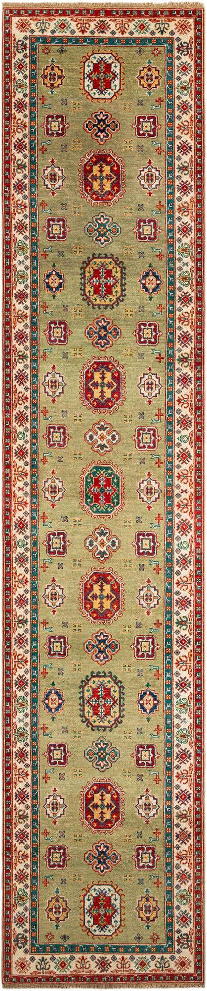 3' 1 x 15' 1 Hand Knotted Kazak Runner Rug