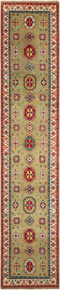 3' 1 x 15' 1 Hand Knotted Kazak Runner Rug