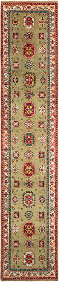 Detail image of 3' 1 x 15' 1 Hand Knotted Kazak Runner Rug