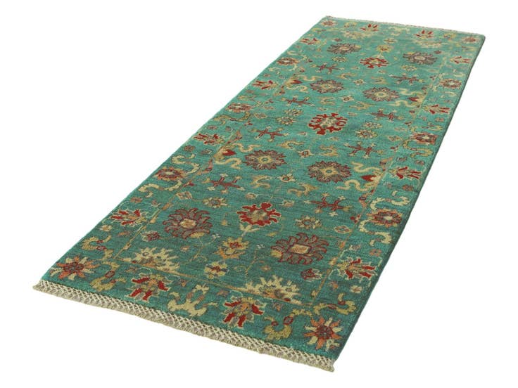 Detail image of 2' 2 x 6' Hand Knotted Kazak Runner Rug
