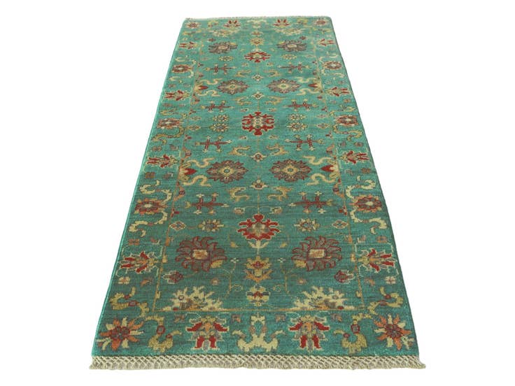 Detail image of 2' 2 x 6' Hand Knotted Kazak Runner Rug