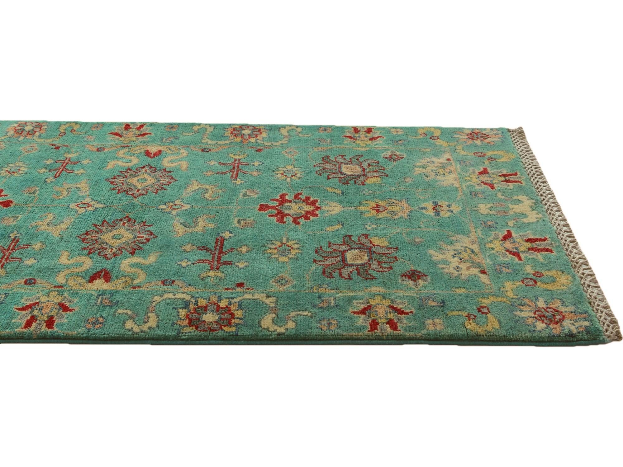 2' 2 x 6' Hand Knotted Kazak Runner Rug