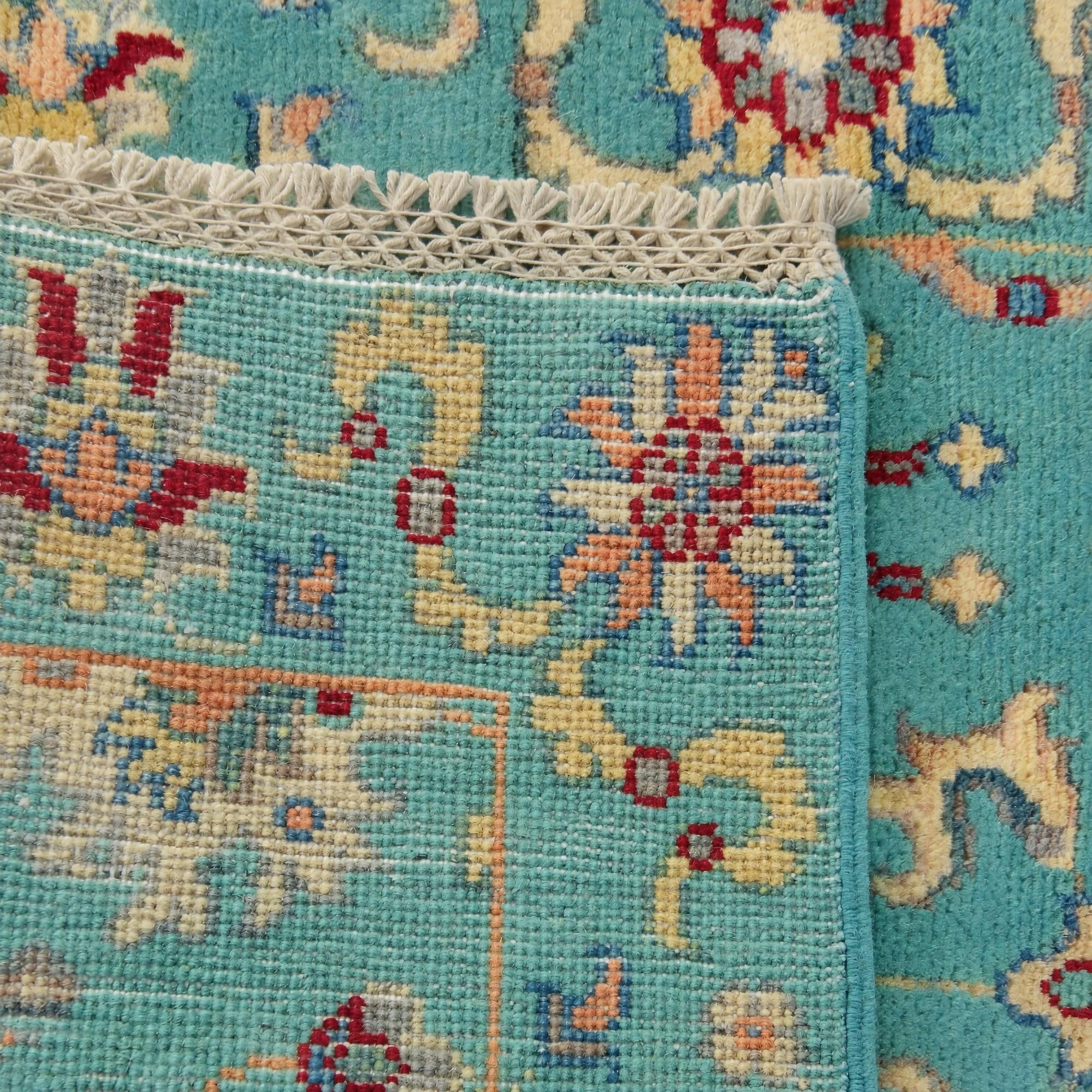 65cm x 185cm Hand Knotted Kazak Runner Rug
