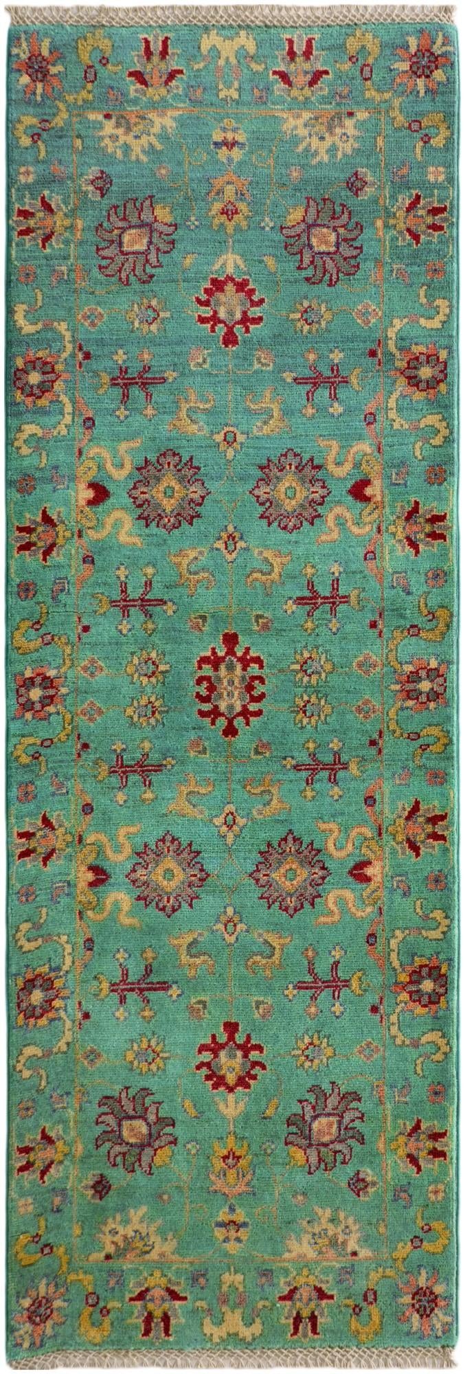 2' 2 x 6' Hand Knotted Kazak Runner Rug