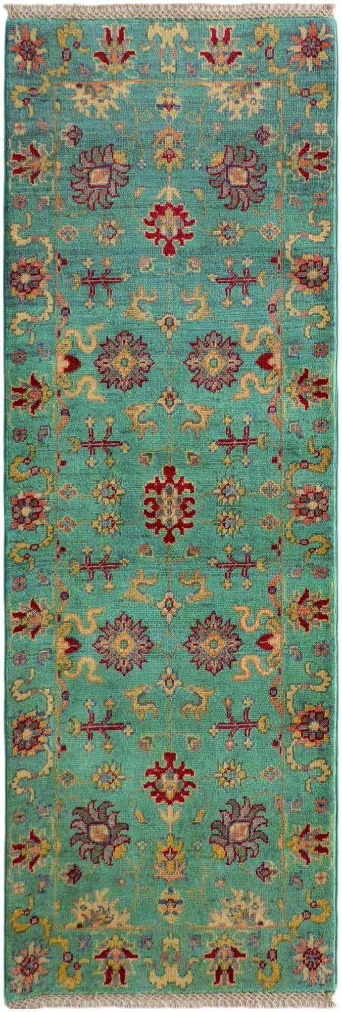 2' 2 x 6' Hand Knotted Kazak Runner Rug
