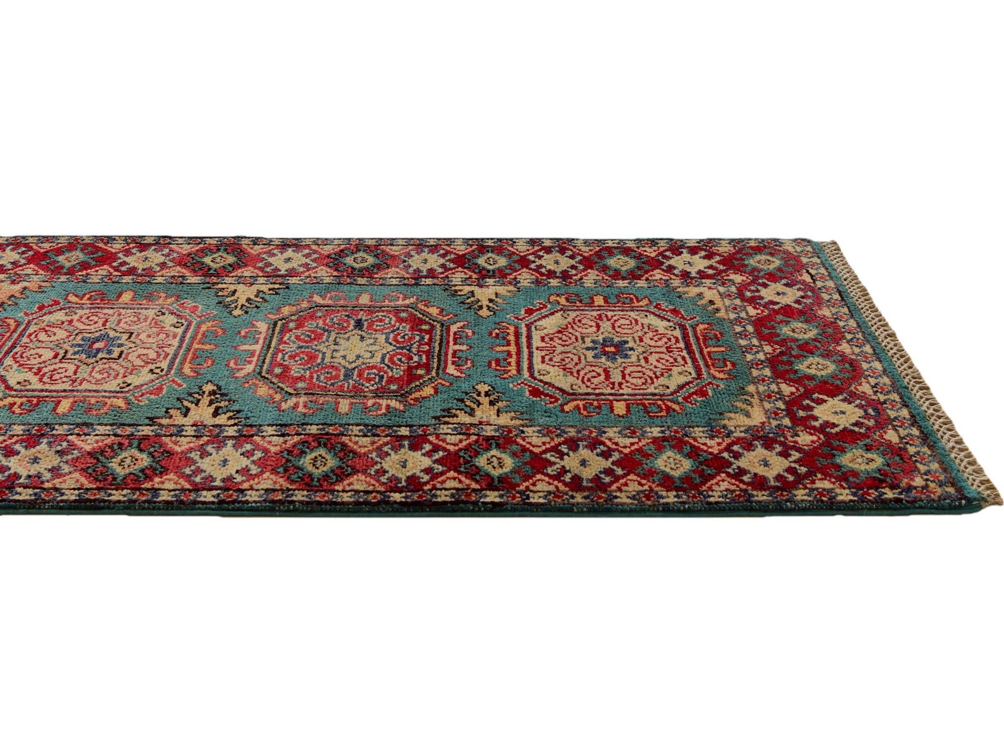 2' 1 x 6' Hand Knotted Kazak Runner Rug