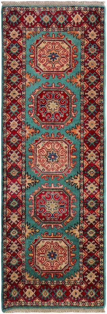 2' 1 x 6' Hand Knotted Kazak Runner Rug