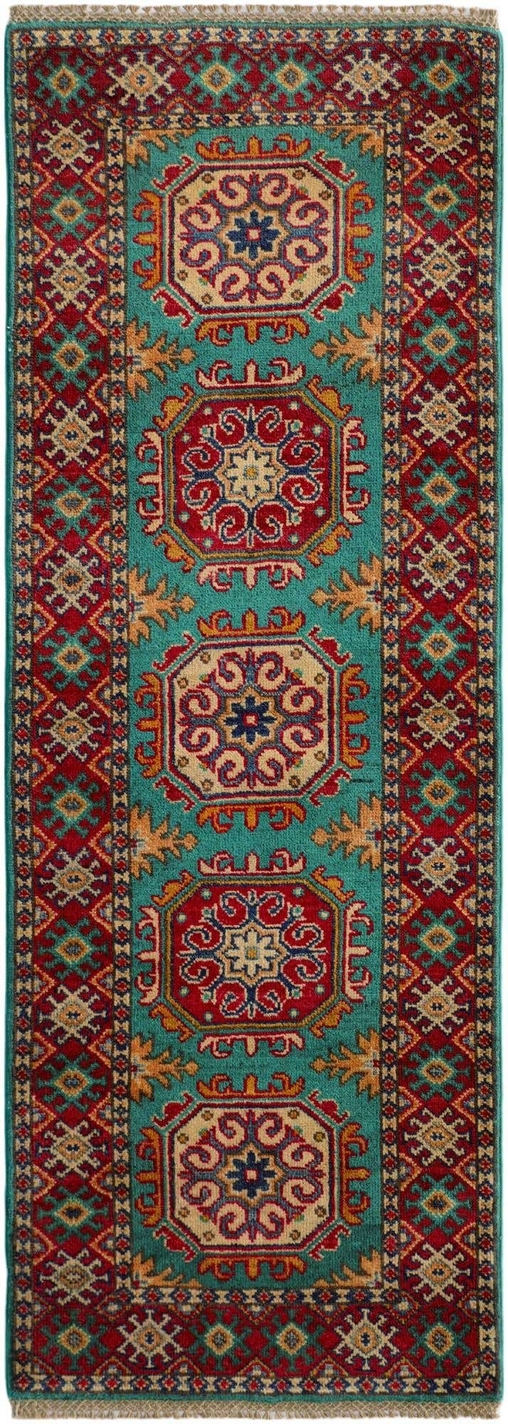 2' 2 x 5' 10 Hand Knotted Kazak Runner Rug