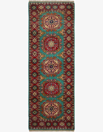 2' 2 x 5' 10 Hand Knotted Kazak Runner Rug