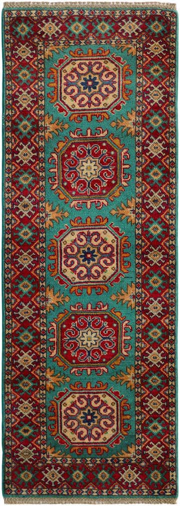 2' 2 x 5' 10 Hand Knotted Kazak Runner Rug